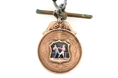 Lot 1582 - GLASGOW POLICE BOXING GOLD MEDAL