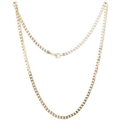Lot 734 - GOLD CURB LINK CHAIN