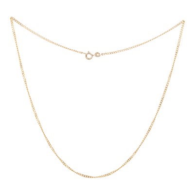 Lot 736 - TWO GOLD CHAINS