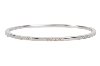 Lot 738 - DIAMOND BANGLE
