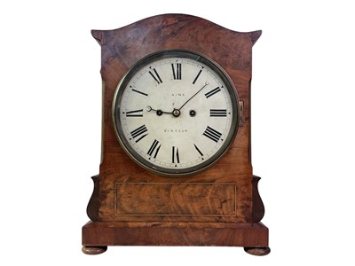 Lot 787 - VICTORIAN MAHOGANY MANTEL CLOCK