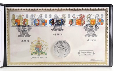 Lot 27 - ELIZABETH II THE QUEEN'S BEASTS TWO OUNCE SILVER PROOF COIN