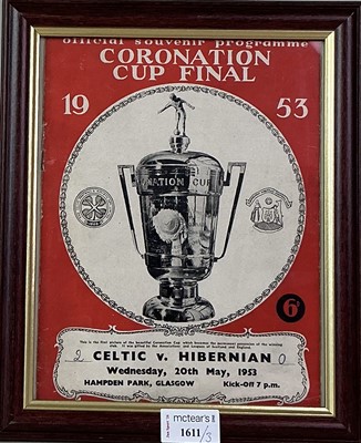 Lot 1611 - THREE CORONATION CUP PROGRAMMES