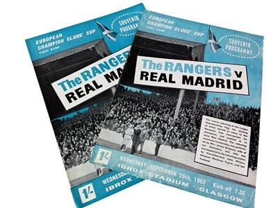 Lot 1616 - RANGERS F.C. V REAL MADRID MATCHDAY PROGRAMME