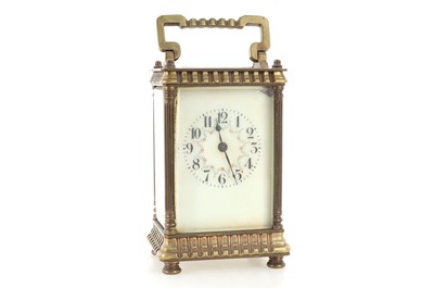 Lot 798 - VICTORIAN BRASS CARRIAGE CLOCK