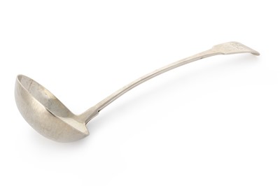 Lot 9 - GEORGE III SILVER SOUP LADLE