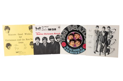 Lot 327 - THE BEATLES FAN CLUB CHRISTMAS ITEMS