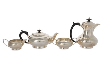 Lot 26 - SILVER FOUR PIECE TEA SERVICE