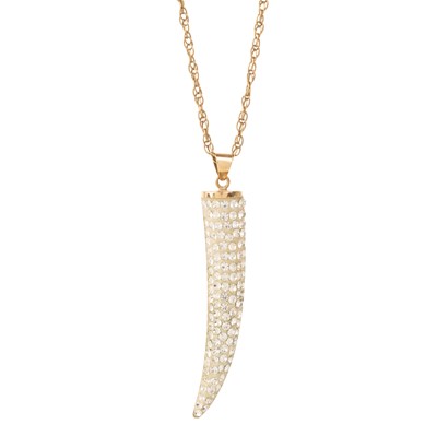 Lot 407 - GOLD HORN OF PLENTY PENDANT ON CHAIN