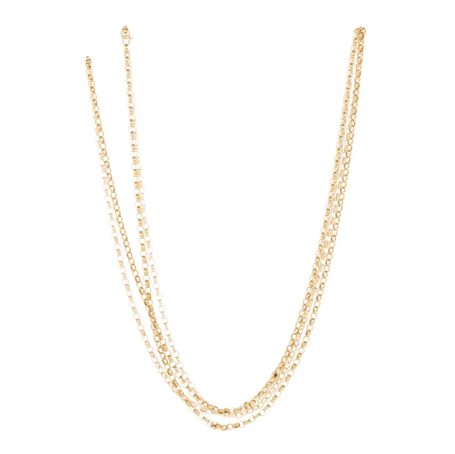 Lot 410 - GOLD GUARD CHAIN
