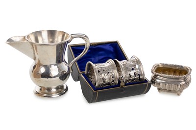 Lot 27 - PAIR OF EDWARD VII SILVER NAPKIN RINGS