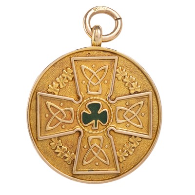 Lot 1623 - TOMMY MCINALLY OF CELTIC F.C., GLASGOW CUP WINNERS GOLD MEDAL