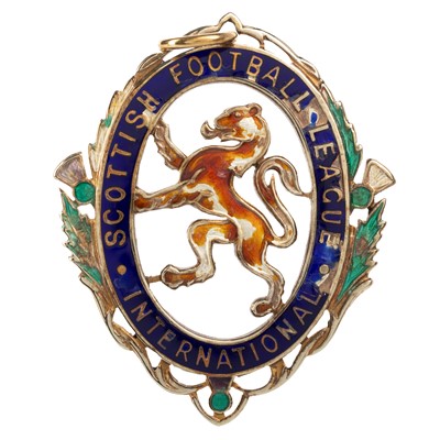 Lot 1650 - GEORGE CONNELLY, SCOTTISH LEAGUE V LEAGUE OF IRELAND GOLD MEDAL