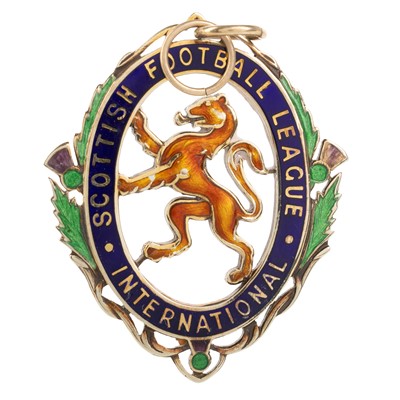 Lot 1652 - GEORGE CONNELLY, SCOTTISH LEAGUE V ENGLISH LEAGUE GOLD MEDAL