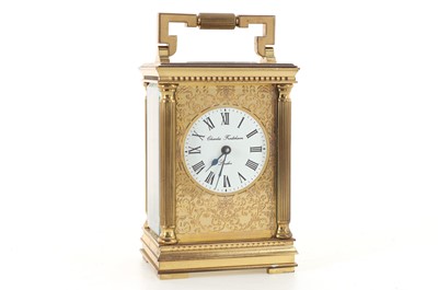 Lot 827 - CHARLES FRODSHAM BRASS CARRIAGE CLOCK