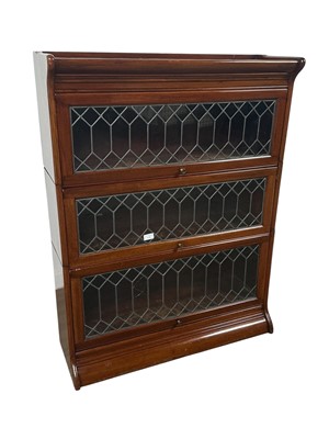 Lot 1178 - GEORGE V MAHOGANY SECTIONAL BOOKCASE