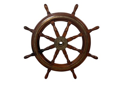 Lot 1181 - OAK SHIPS WHEEL