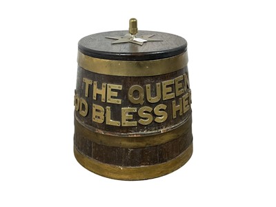Lot 1182 - LARGE OAK SHIPS BARREL