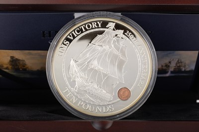Lot 65 - HMS VICTORY SILVER 5oz PROOF COIN