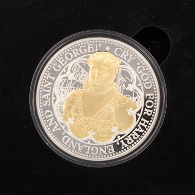 Lot 69 - THE 600TH ANNIVERSARY OF HENRY V SILVER PROOF 5oz COIN