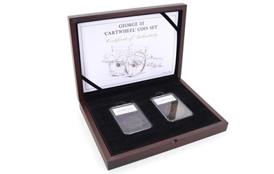 Lot 73 - GEORGE III CARTWHEEL COIN SET