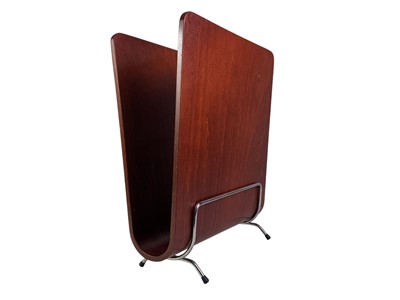 Lot 1185 - MID CENTURY TEAK DANISH 'GALERIE MOBLER' MAGAZINE RACK