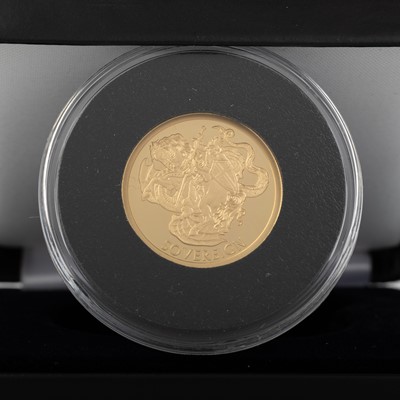 Lot 77 - ELIZABETH II ST GEORGE AND THE DRAGON GOLD PROOF SOVEREIGN