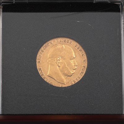 Lot 84 - WILHELM I GERMAN GOLD 10 MARK
