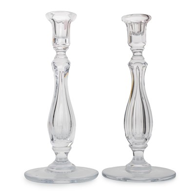 Lot 1196 - WILLIAM YEOWARD, PAIR OF CRYSTAL 'ADELAIDE' CANDLESTICKS