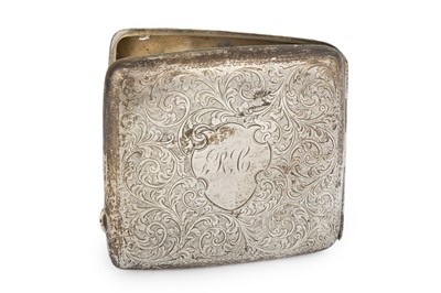 Lot 66 - GEORGE VI SILVER CIGARETTE CASE