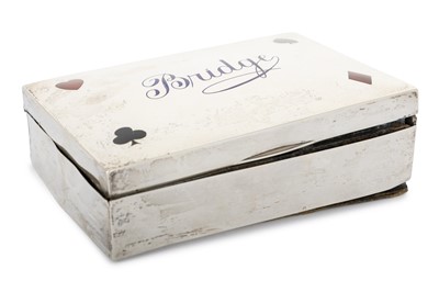 Lot 34 - GEORGE VI SILVER BRIDGE BOX