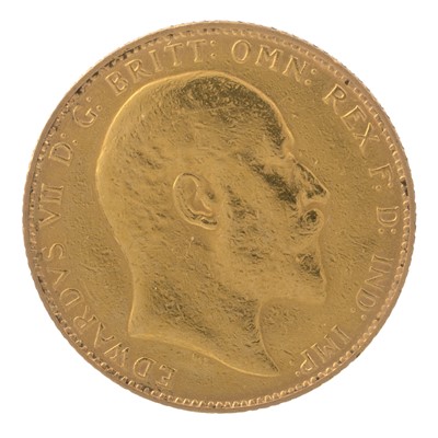 Lot 94 - EDWARD VII GOLD SOVEREIGN