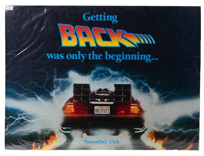 Lot 262 - BACK TO THE FUTURE PART II ORIGINAL ADVANCE TEASER BRITISH QUAD POSTER