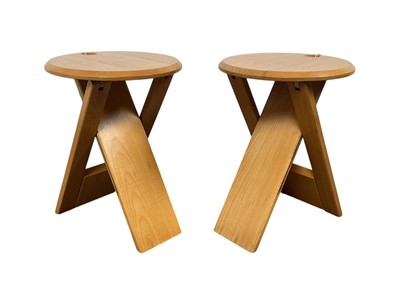 Lot 1243 - ADRIAN REED & ROGER TALLON FOR PRINCES DESIGN WORKS OF LONDON, PAIR OF 'SUZY' STOOLS