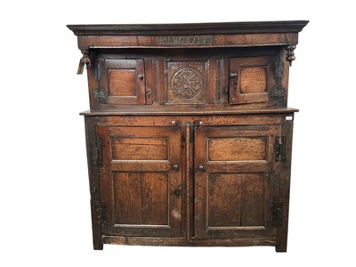 Lot 1240 - OAK COURT CUPBOARD