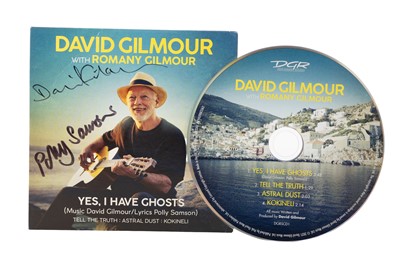 Lot 333 - DAVID GILMOUR “YES, I HAVE GHOSTS” SIGNED PROMO CD – AUTOGRAPHED