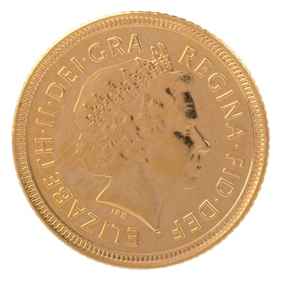 Lot 95 - ELIZABETH II GOLD HALF SOVEREIGN
