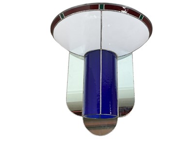 Lot 1206 - SET OF SEVEN ART DECO LEADED GLASS PLAYHOUSE WALL LIGHTS