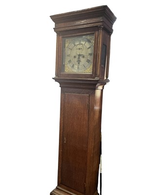 Lot 831 - GEORGE III LONGCASE MAHOGANY CLOCK