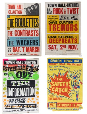 Lot 338 - COLLECTION OF 4 BRITISH BEAT & PSYCHEDELIC CONCERT POSTERS