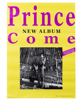 Lot 340 - PRINCE ORIGINAL“COME” ALBUM PROMOTIONAL POSTER