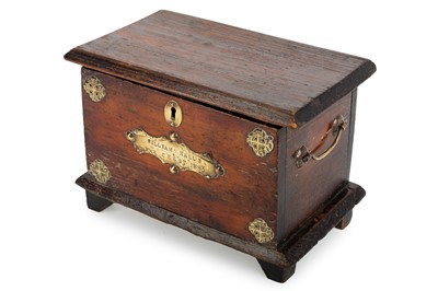 Lot 1218 - LATE VICTORIAN GOTHIC REVIVAL TWIN HANDLED BOX