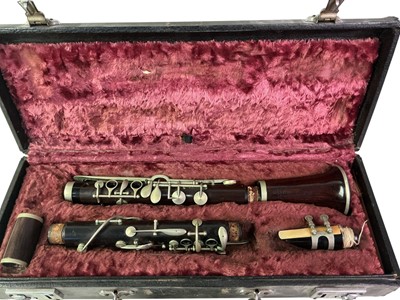 Lot 836 - E. ALBERT, BRUSSELS, ROSEWOOD CLARINET