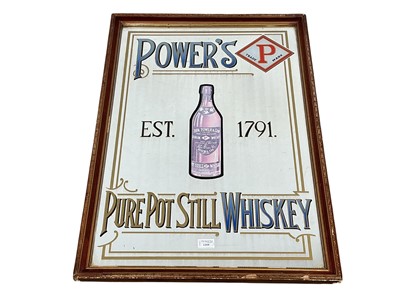 Lot 1219 - POWER'S PUB ADVERTISING MIRROR