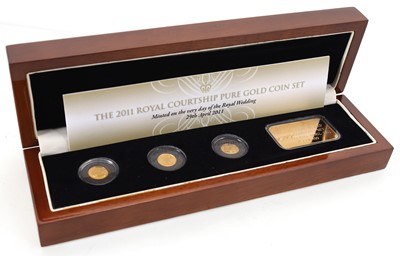 Lot 99 - 2011 ROYAL COURTSHIP PURE GOLD COIN SET