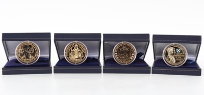 Lot 108 - FOUR SILVER-GILT COMMEMORATIVE COINS
