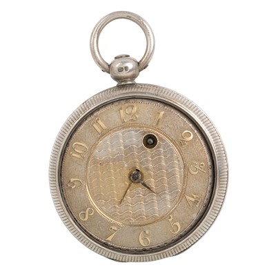 Lot 816 - OPEN FACE KEY WIND POCKET WATCH