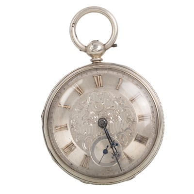 Lot 816 - OPEN FACE KEY WIND POCKET WATCH