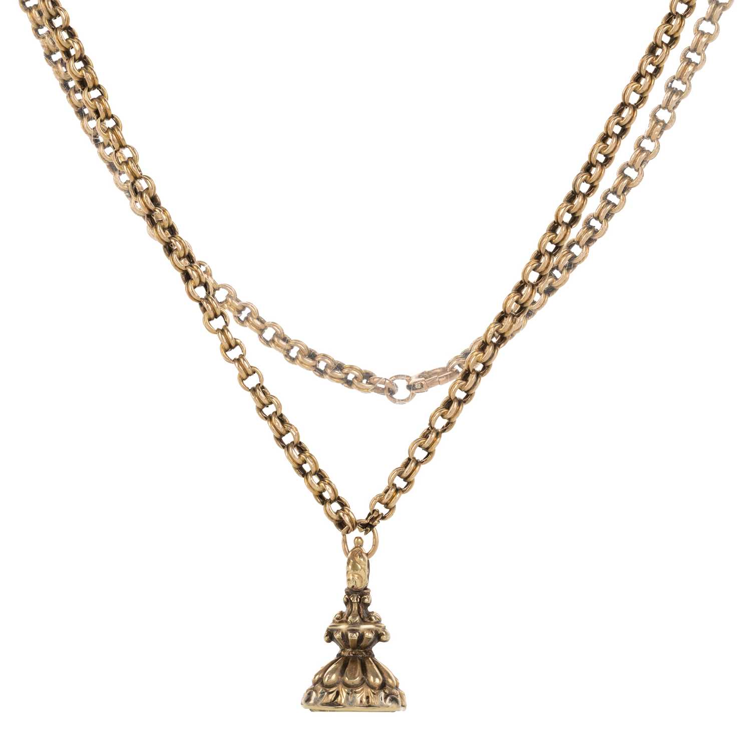 Lot 413 - GOLD NECKLACE