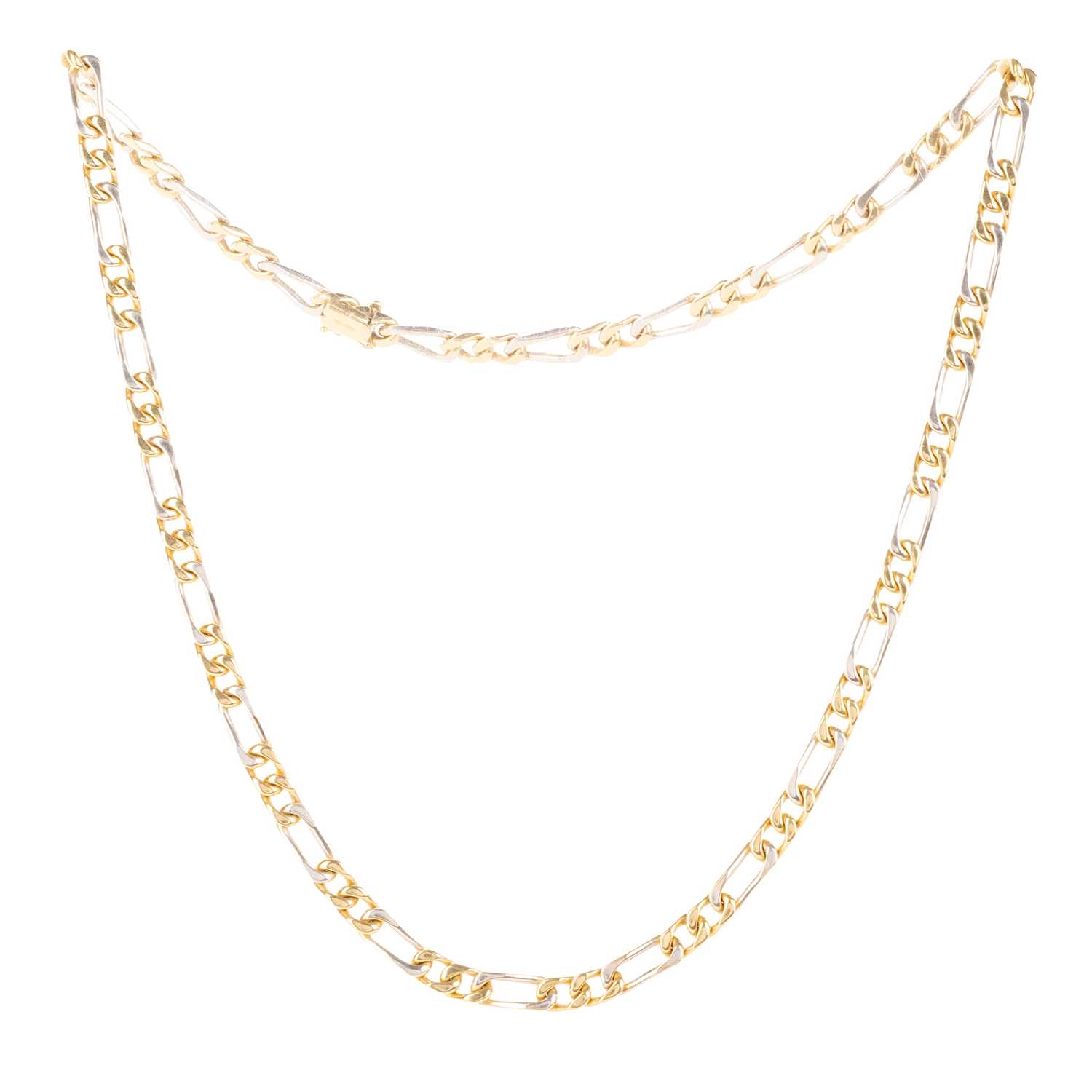 Lot 427 - GOLD FIGARO CHAIN